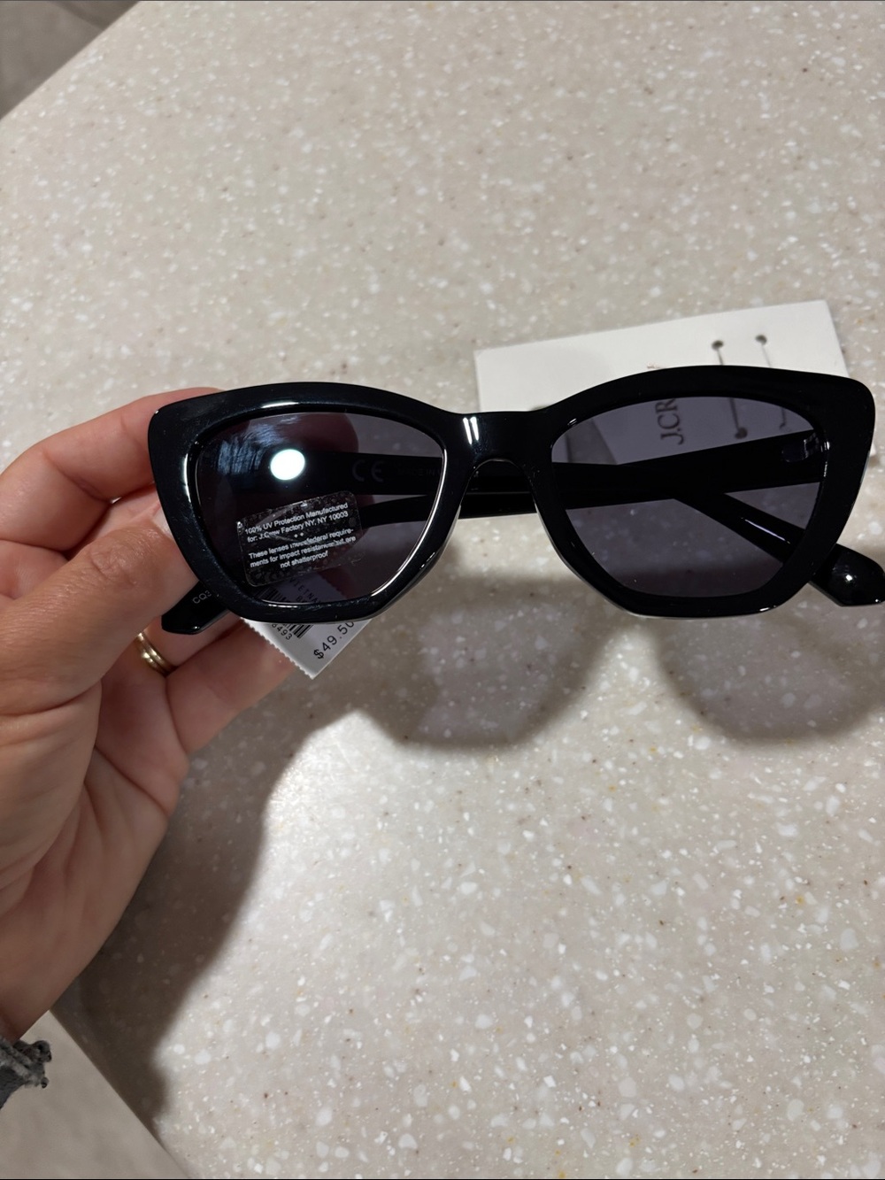 J. Crew Black Cat-Eye Sunglasses - Picture 2 of 6